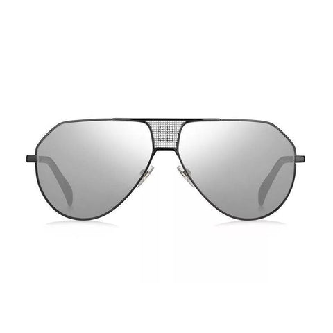 Givenchy Sunglasses Aviator Full Rim, Black/Ruthenium Frame and Silver Mirror Lens GV7137S0284T4