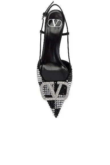Valentino Garavani v logo signature sling back