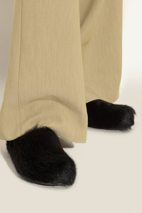 Marni Fur-trimmed slides