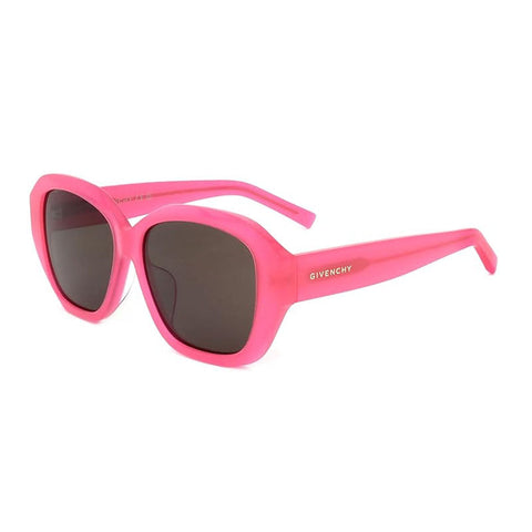 Givenchy Sunglasses Square Full Rim, Fuxia Frame and Grey Lens GV40075F75E
