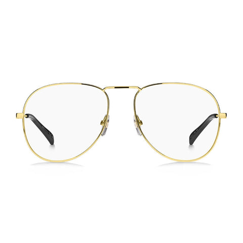 Givenchy Eyeglasses Aviator Full Rim, Gold Frame and Clear Demo Lenses Lens GV01170J5G00
