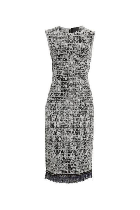 Givenchy Knit Short Chain Dress_Black/white