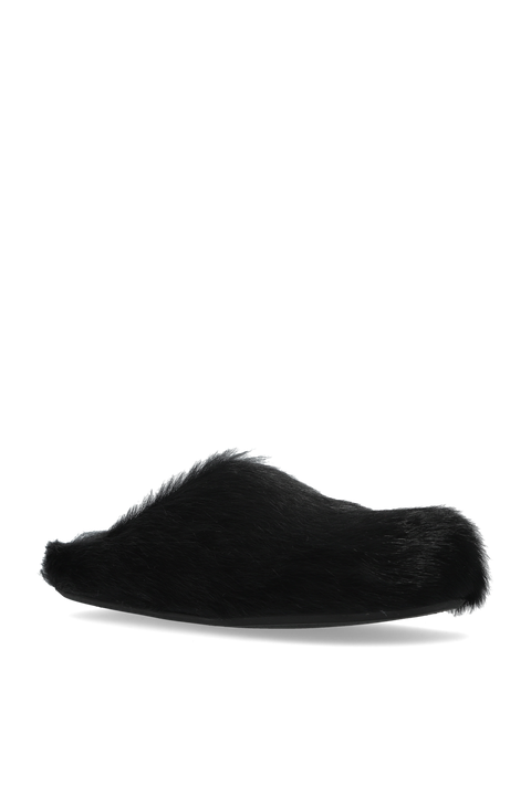 Marni Fur-trimmed slides