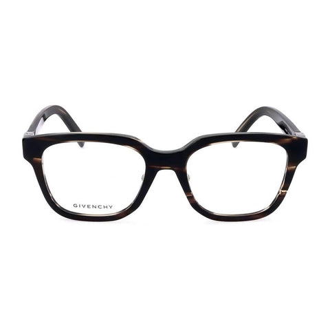 Givenchy Eyeglasses Square Full Rim, Havana Frame and Clear Demo Lens Lens GV50040F053
