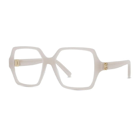 Givenchy Eyeglasses Square Full Rim, Beige Frame and Clear Demo Lenses Lens GV50050I059