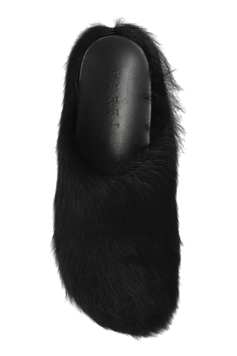 Marni Fur-trimmed slides