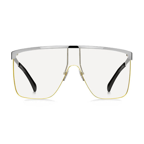 Givenchy Sunglasses Shield Semi Rim, Palladium Frame and Clear Lens GV7117/S0GKZ00