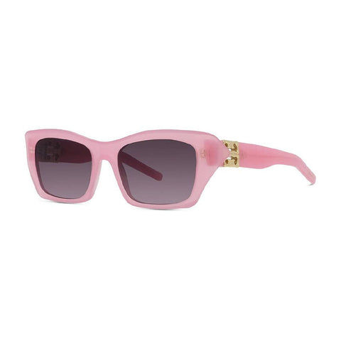 Givenchy Sunglasses Cat Eye Full Rim, Shiny Pink Frame and Purple Gradient Mirror Lens GV40103I72Z