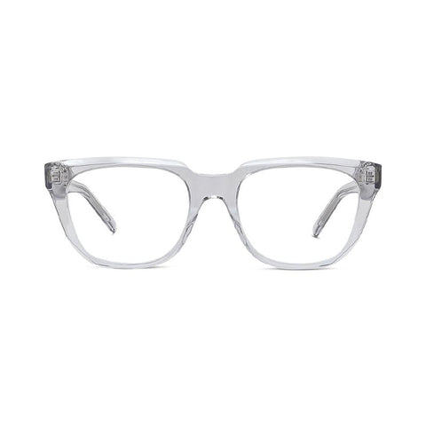 Givenchy Eyeglasses Square Full Rim, Transparent Grey Frame and Clear Demo Lens Lens GV50054I020
