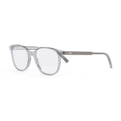 Dior Eyeglasses Square Full Rim, Transparent Grey Frame and Clear Demo Lenses Lens INDIOROS1I4500