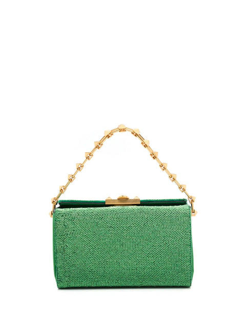 Valentino Garavani Rockstud Beaded Leather Bag