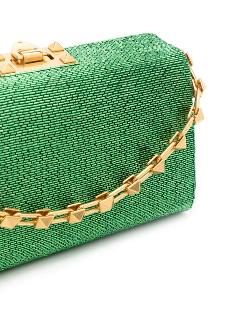 Valentino Garavani Rockstud Beaded Leather Bag