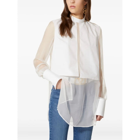 Valentino Garavani Panelled Silk Shirt