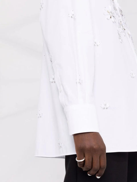 Valentino Garavani Cut-Out Detail Long-Sleeve Shirt