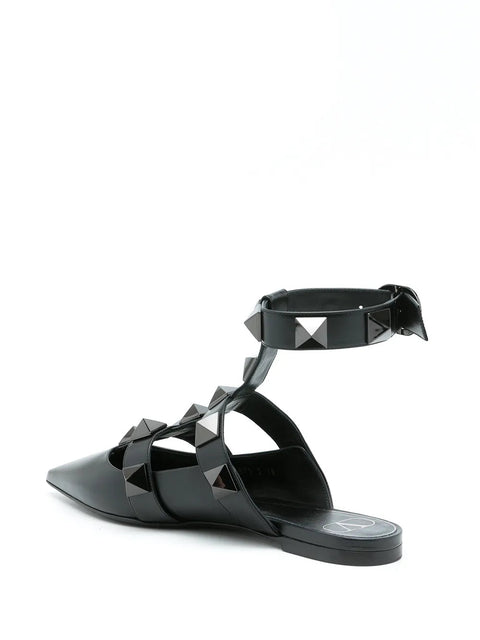 Valentino Garavani Roman Stud Flat Pumps