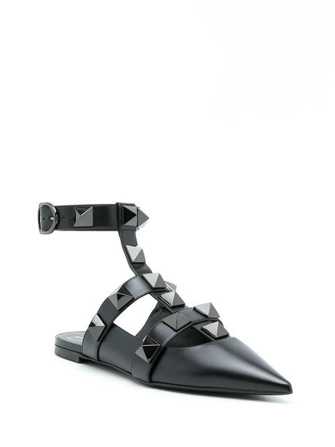 Valentino Garavani Roman Stud Flat Pumps