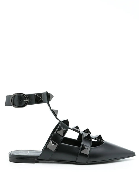 Valentino Garavani Roman Stud Flat Pumps
