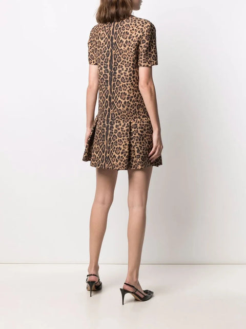 Valentino Garavani Leopard Print Minidress