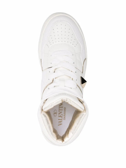 Valentino Garavani Roman Stud-Embellishment Lace-Up Sneakers