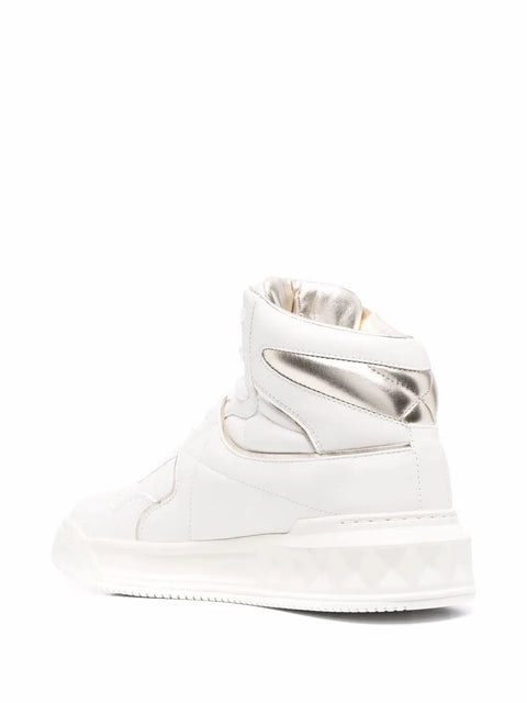 Valentino Garavani Roman Stud-Embellishment Lace-Up Sneakers