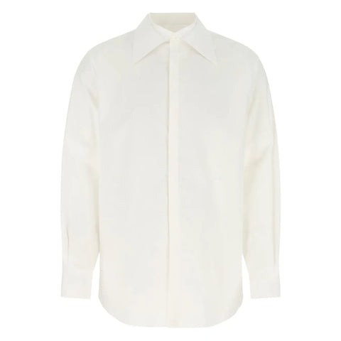 Valentino Garavani Oversized Pointed-Collar Button-Front Shirt