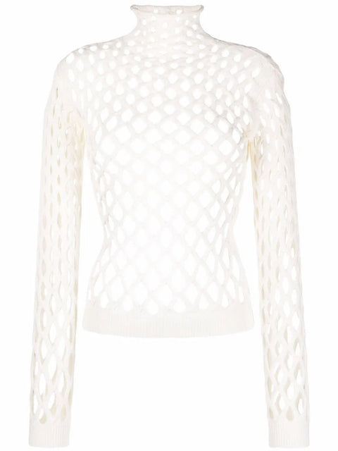 Valentino Garavani Cut-Out Knitted Jumper