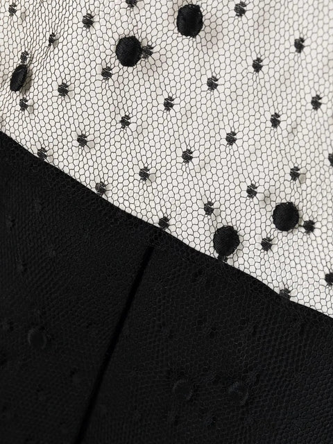 Valentino Garavani Pussy-Bow Polka Dot Dress