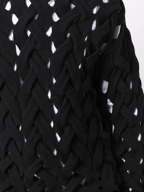 Valentino Garavani Woven Knitted Crew-Neck Jumper