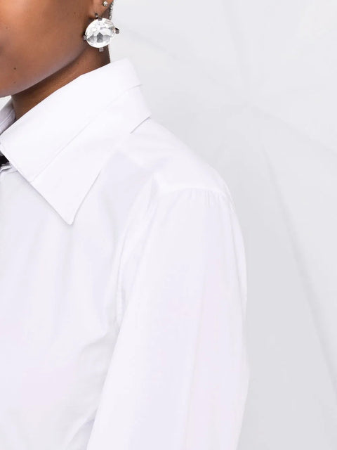 Valentino Garavani Pointed-Collar Pussy-Bow Blouse