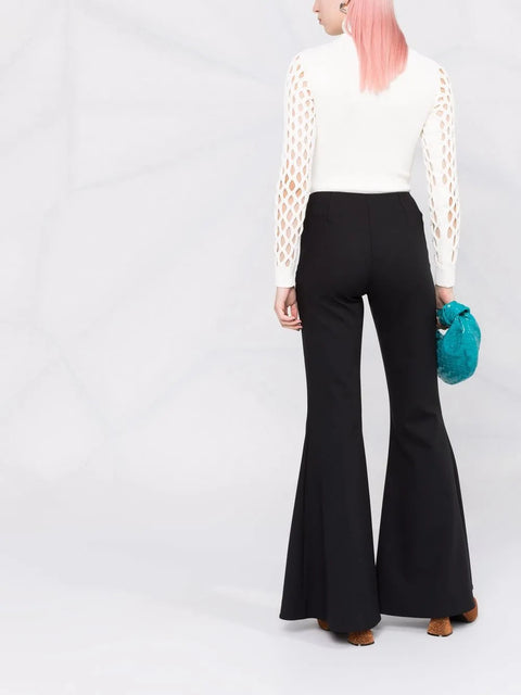 Valentino Garavani Open-Knit Roll-Neck Top