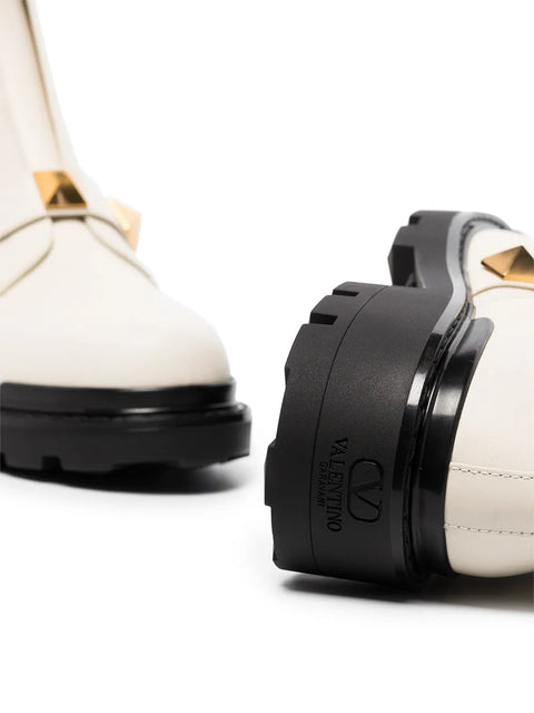 Valentino Garavani Roman Stud Biker Boots