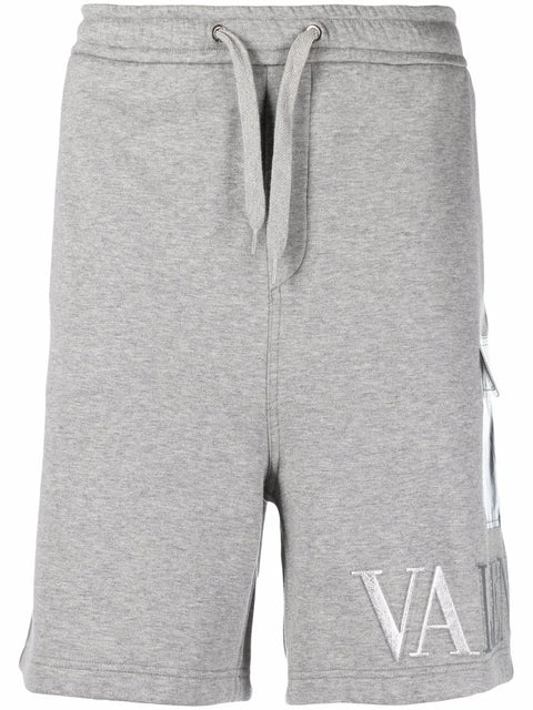 Valentino Garavani Logo-Embossed Track Shorts