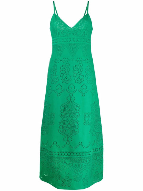 Valentino Garavani Heavy Lace Long Dress