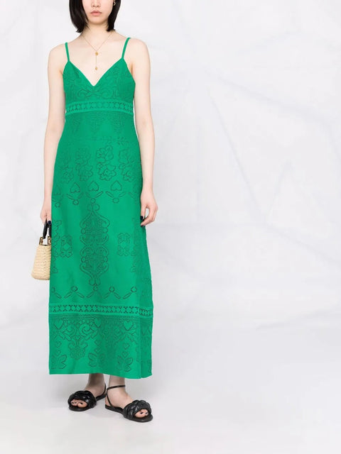 Valentino Garavani Heavy Lace Long Dress