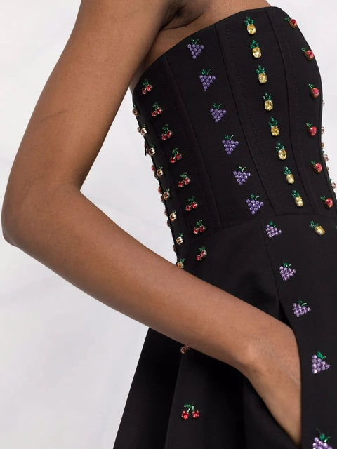 Valentino Garavani Crystal-Embellished Minidress