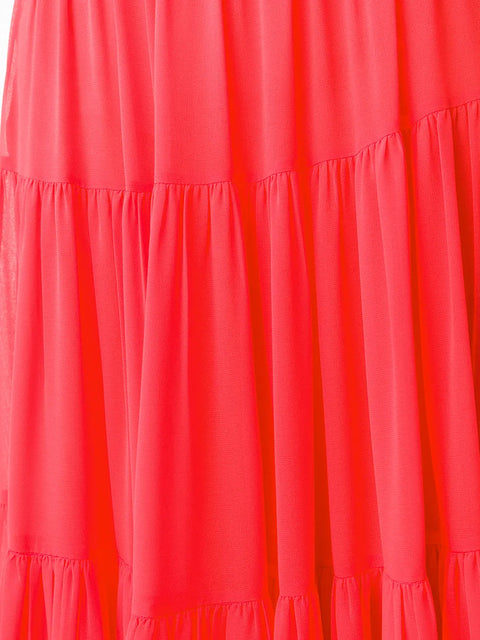 Valentino Garavani Long Tiered Skirt