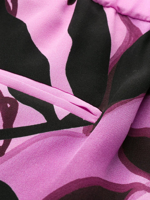 Valentino Garavani Mirrored Orchid Print Culottes