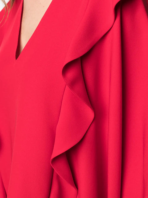 Valentino Garavani Ruffled Drape Blouse