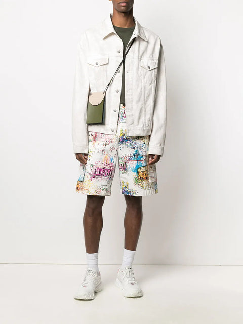 Valentino Garavani Roman Sketches-Print Bermuda Shorts