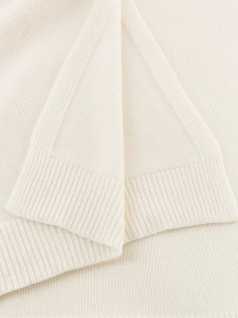 Valentino Garavani Logo-Plaque Knitted Poncho