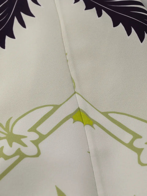 Valentino Garavani Abstract-Print Long-Sleeve Dress