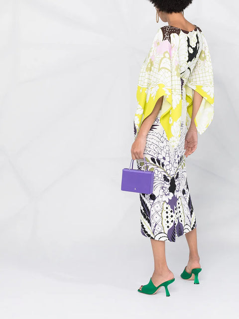 Valentino Garavani Tropical Word Arazzo Kaftan Dress