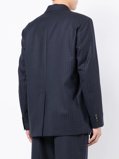 Valentino Garavani Vltn-Print Single-Breasted Suit Jacket