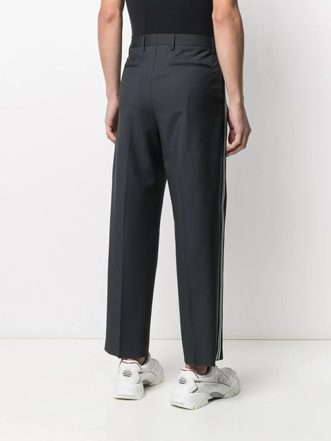 Valentino Garavani Side-Stripe Wide-Leg Tailored Trousers