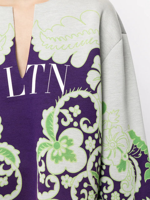 Valentino Garavani Vltn Floral-Print Sweatshirt