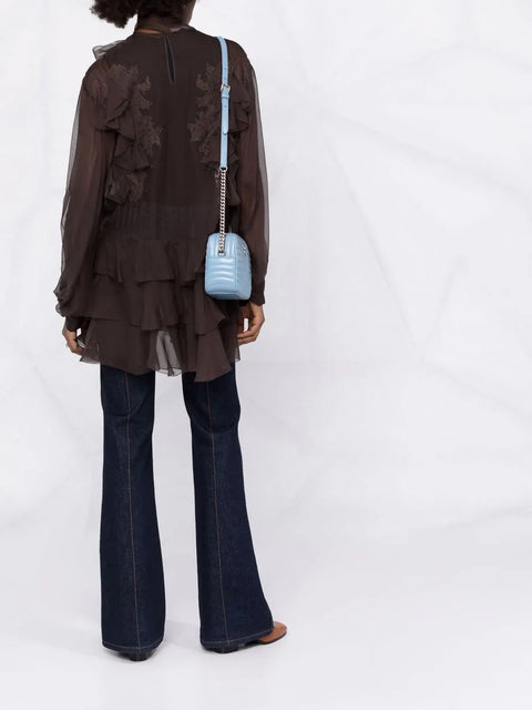 Valentino Garavani Floral-Lace Silk Blouse