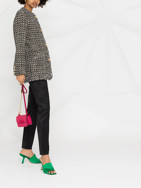 Valentino Garavani Tweed Sequin Embellished Jacket