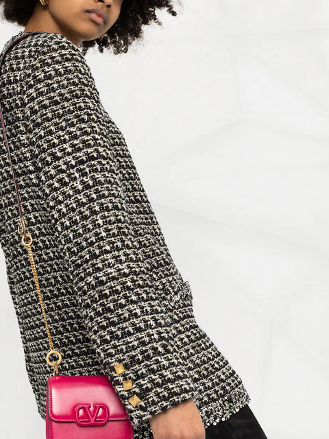 Valentino Garavani Tweed Sequin Embellished Jacket