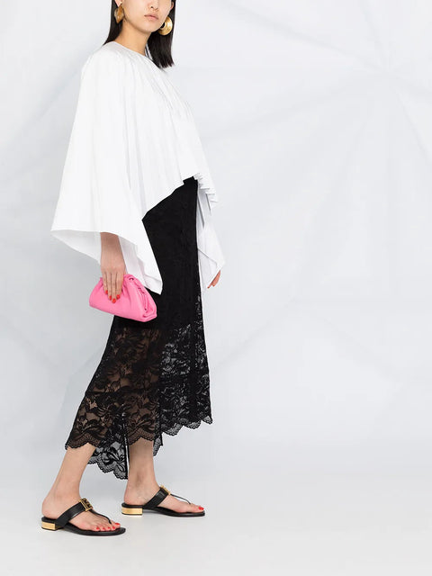 Valentino Garavani Pleated Bell-Sleeves Top