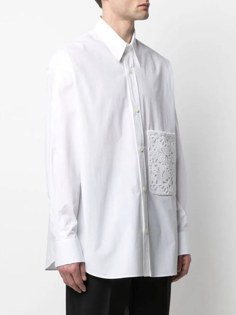 Valentino Garavani Floral Lace Pocket Shirt